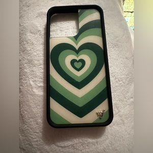 Wildflower iPhone 14 Pro Max green heart case